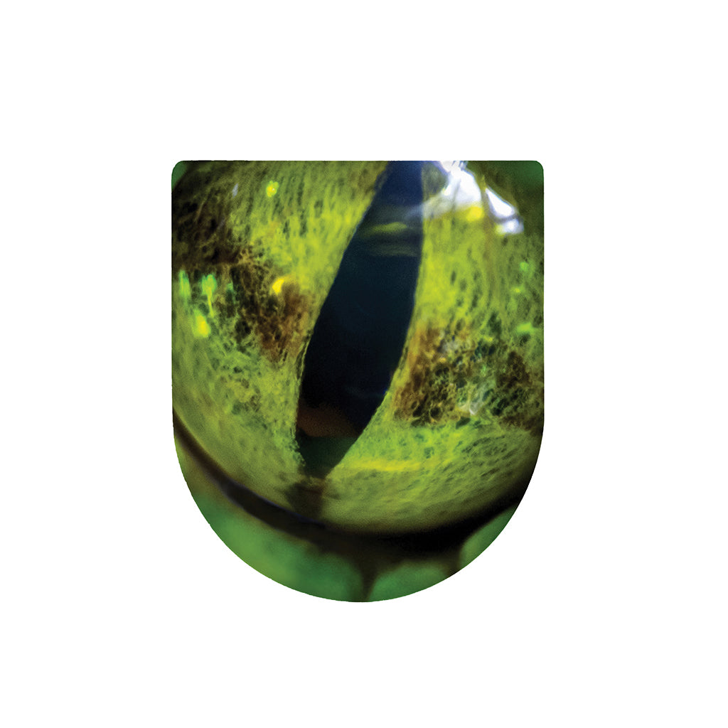 Green Snake Eye Print Toilet Lid Cover