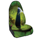 Green Snake Eye Print Waterproof Car Seat Cover