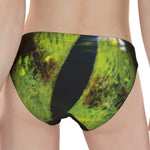 Green Snake Eye Print Women's Panties