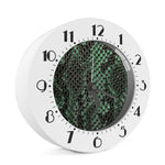 Green Snakeskin Print Alarm Clock