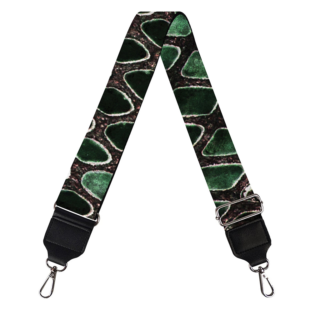 Green Snakeskin Print Bag Strap