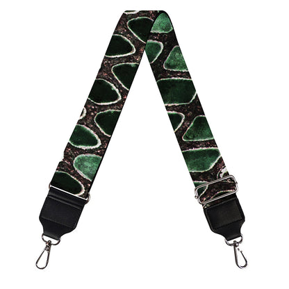Green Snakeskin Print Bag Strap