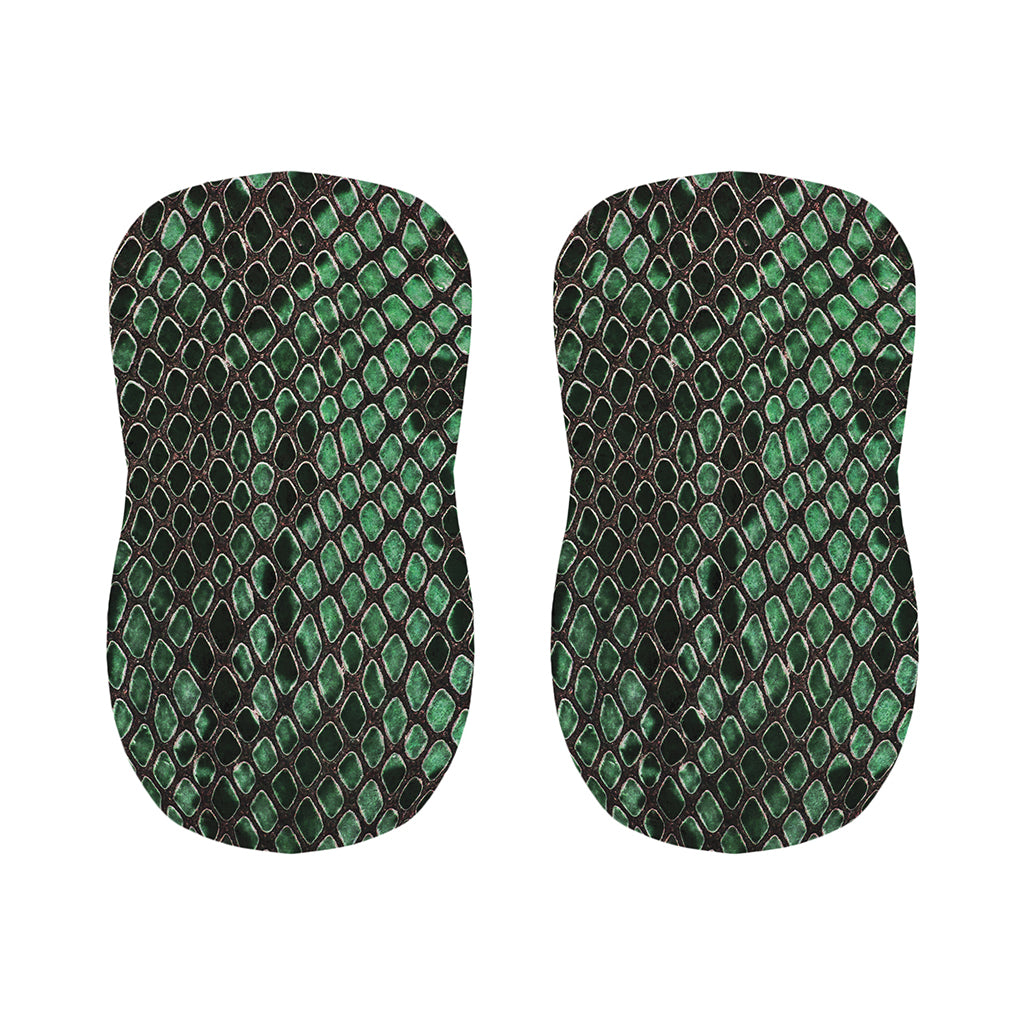 Green Snakeskin Print Bar Stool Covers