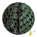 Green Snakeskin Print Basketball