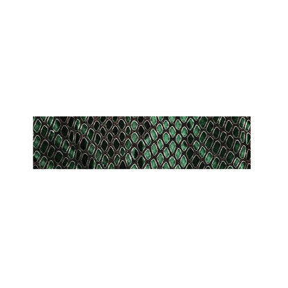 Green Snakeskin Print Bed Runner