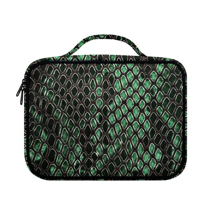 Green Snakeskin Print Briefcase Bible Bag