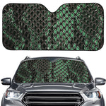 Green Snakeskin Print Car Windshield Sun Shade