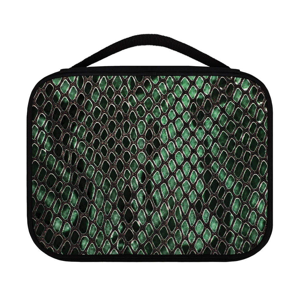 Green Snakeskin Print Classic Bible Case