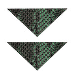 Green Snakeskin Print Dog Bandana