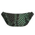 Green Snakeskin Print Fanny Pack