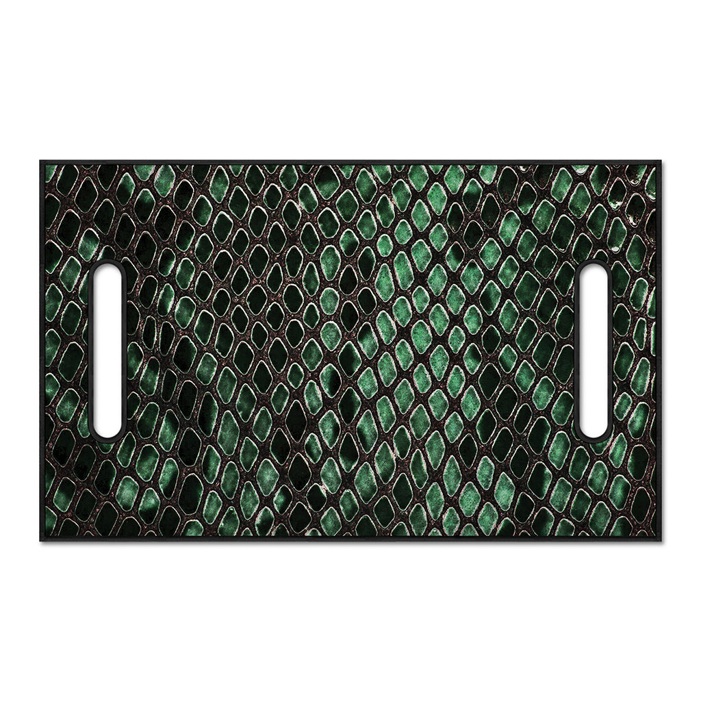 Green Snakeskin Print Golf Cart Seat Cover