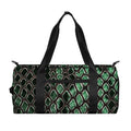 Green Snakeskin Print Gym Bag