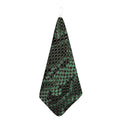 Green Snakeskin Print Hand Towel