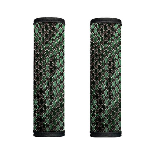 Green Snakeskin Print Handle Covers