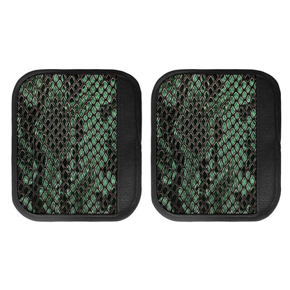 Green Snakeskin Print Handle Covers