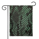 Green Snakeskin Print House Flag