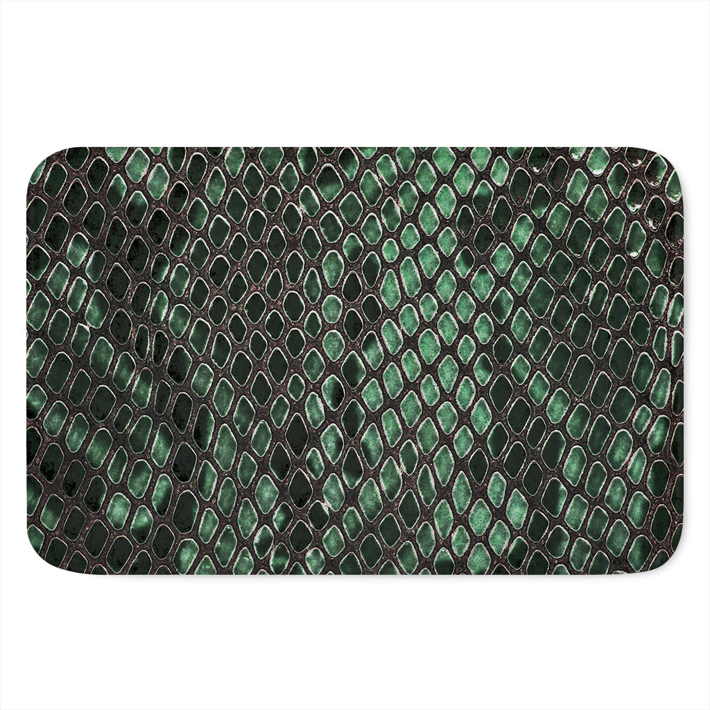 Green Snakeskin Print Indoor Door Mat