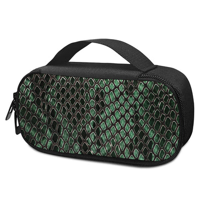 Green Snakeskin Print Insulin Cooler Travel Case