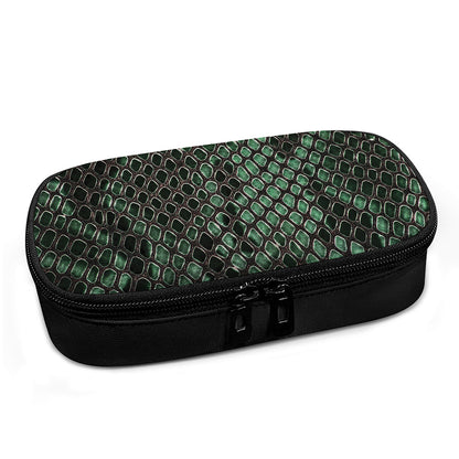 Green Snakeskin Print Insulin Cooler Travel Case