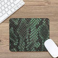 Green Snakeskin Print Mouse Pad