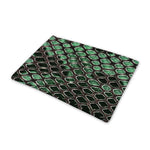 Green Snakeskin Print Pet Cooling Mat Cover