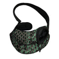 Green Snakeskin Print Pet Sling Carrier