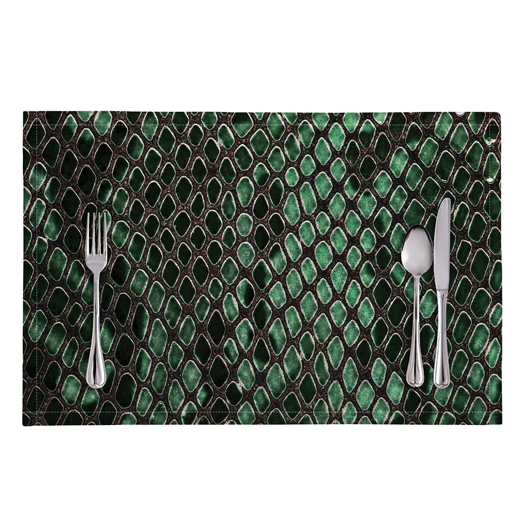 Green Snakeskin Print Placemat