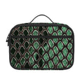 Green Snakeskin Print Portable Lunch Bag