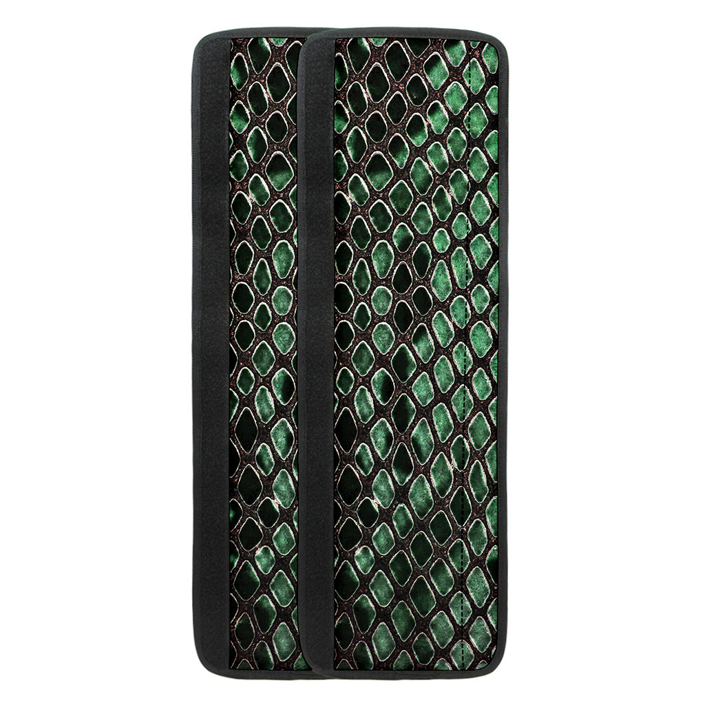 Green Snakeskin Print Refrigerator Handle Covers
