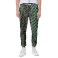 Green Snakeskin Print Joggers
