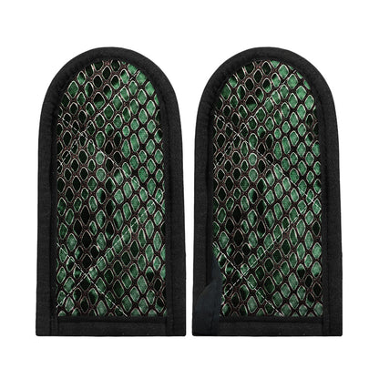 Green Snakeskin Print Skillet Handle Cover