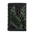 Green Snakeskin Print Trifold Wallet