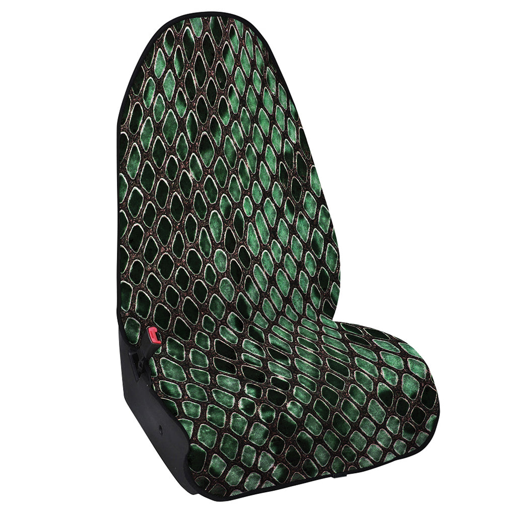 Green Snakeskin Print Waterproof Car Seat Cover