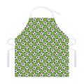 Green Soccer Ball Pattern Print Adjustable Apron