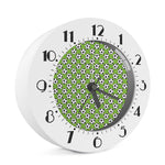 Green Soccer Ball Pattern Print Alarm Clock