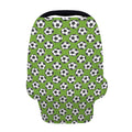 Green Soccer Ball Pattern Print Baby Seat Cover