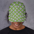Green Soccer Ball Pattern Print Baseball Cap