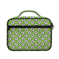 Green Soccer Ball Pattern Print Briefcase Bible Bag