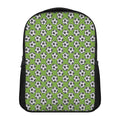 Green Soccer Ball Pattern Print Casual Backpack