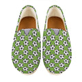 Green Soccer Ball Pattern Print Casual Shoes