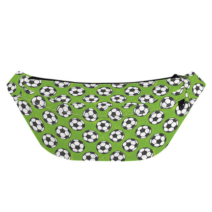Green Soccer Ball Pattern Print Fanny Pack
