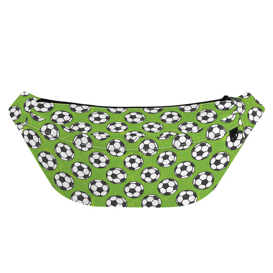 Green Soccer Ball Pattern Print Fanny Pack