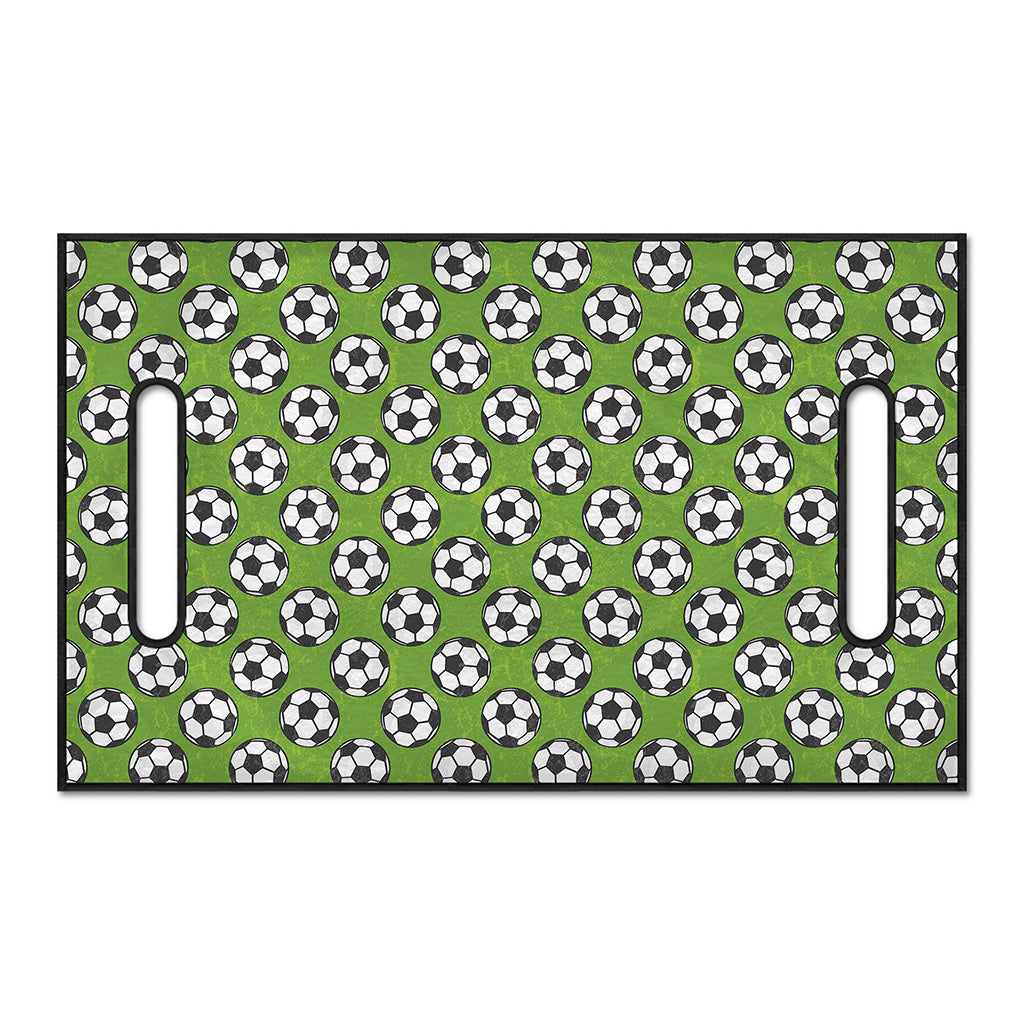 Green Soccer Ball Pattern Print Golf Cart Seat Cover