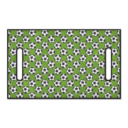 Green Soccer Ball Pattern Print Golf Cart Seat Cover
