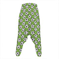 Green Soccer Ball Pattern Print Hammer Pants