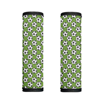 Green Soccer Ball Pattern Print Handle Covers