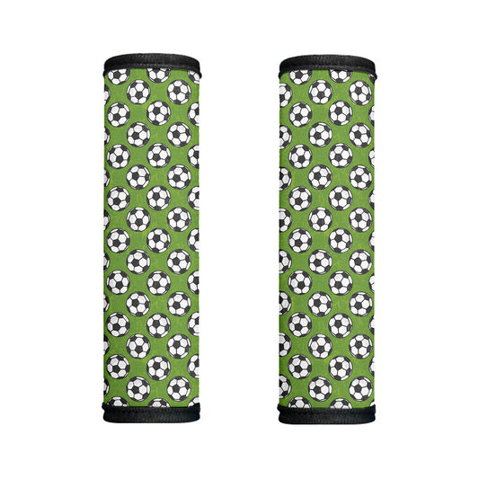Green Soccer Ball Pattern Print Handle Covers