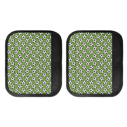 Green Soccer Ball Pattern Print Handle Covers