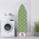 Green Soccer Ball Pattern Print Ironing Board Cover