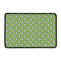 Green Soccer Ball Pattern Print Kitchen Mat